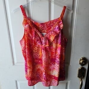 Avenue Pink and Orange Camisole Top Size 18/20